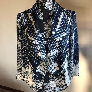 INC Printed Fitted Jacket